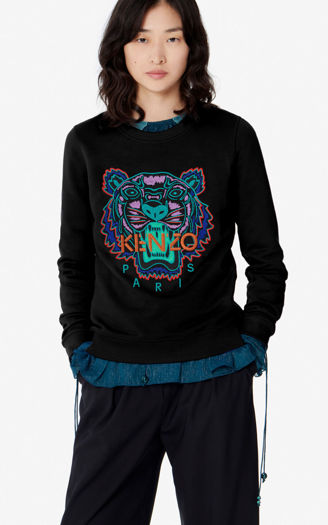 Sweat Kenzo Femme Tiger Noir ALMCR-8134